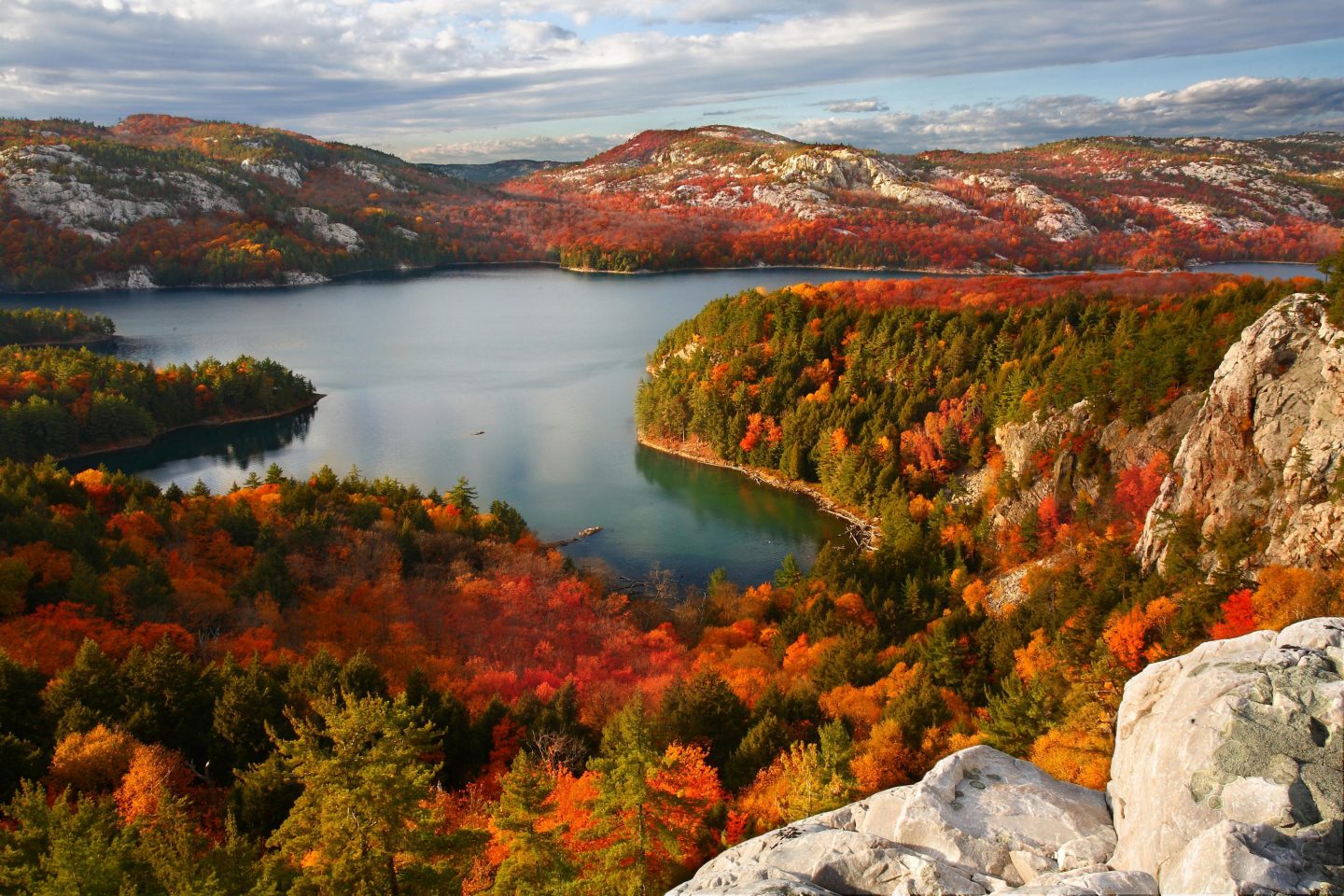 Killarney Lake. Taken from a rock outcropping known as The Crack"