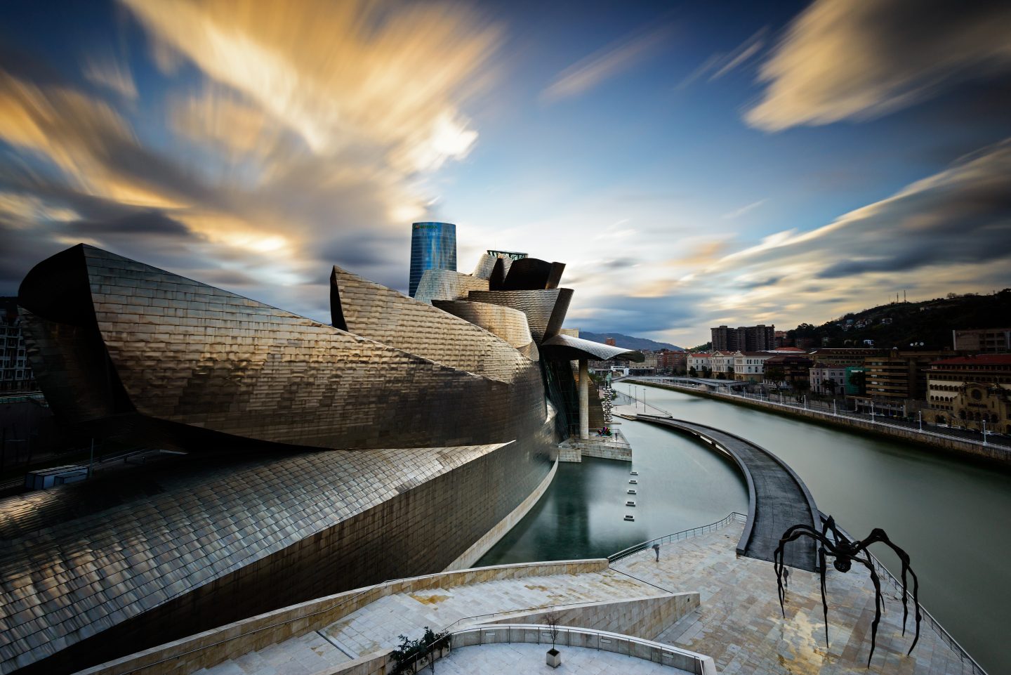 Guggemheim Museum in Bilbao, Basque Country, Spain.