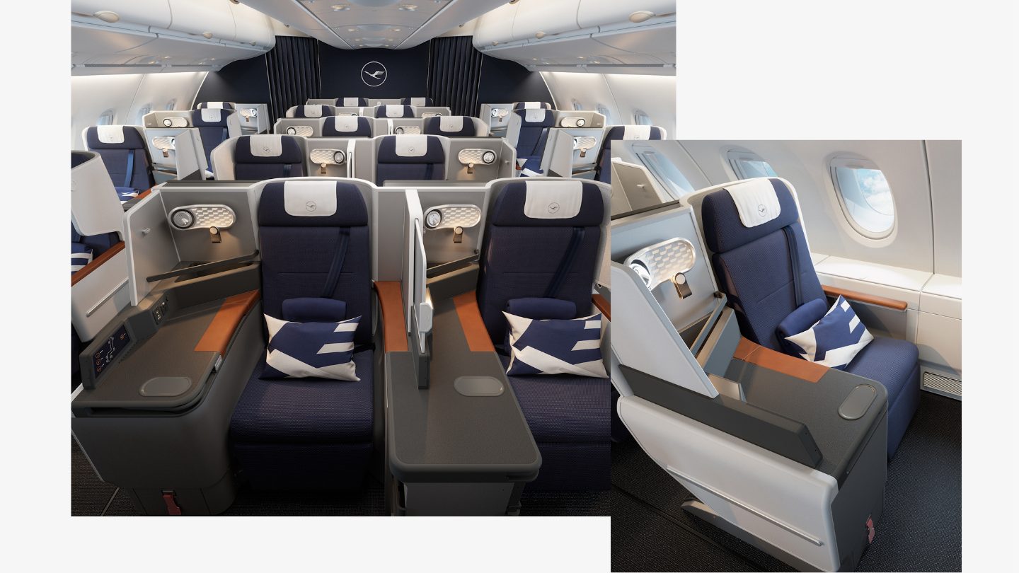 Les sièges de l’A380-800 sont présentés