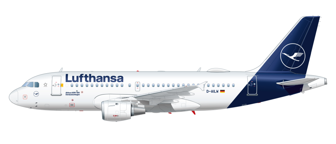 Airbus A319 Seating Chart Lufthansa