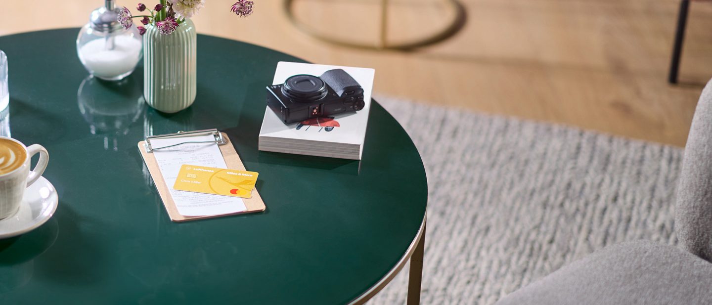Miles & More card on a table
