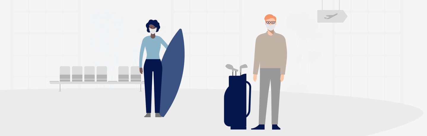 Sports baggage and special baggage Lufthansa