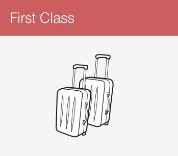 Carry-on baggage for First Class