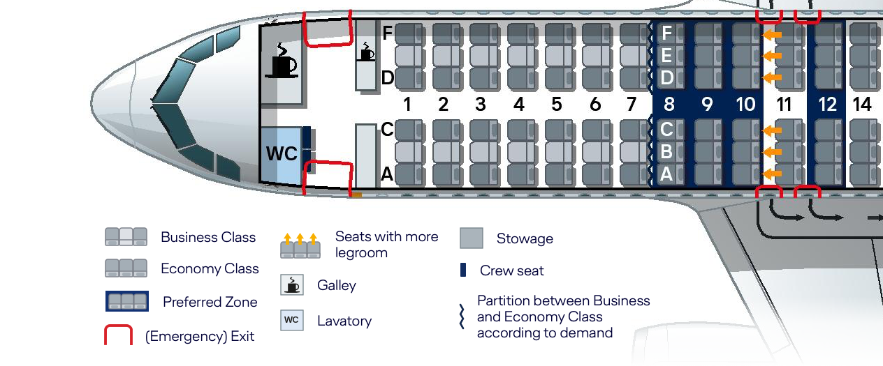 Airbus A320 Seating Chart Lufthansa