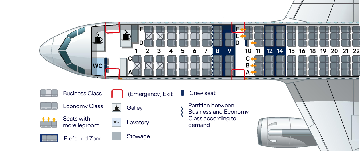 Airbus A321 100 Seating Chart