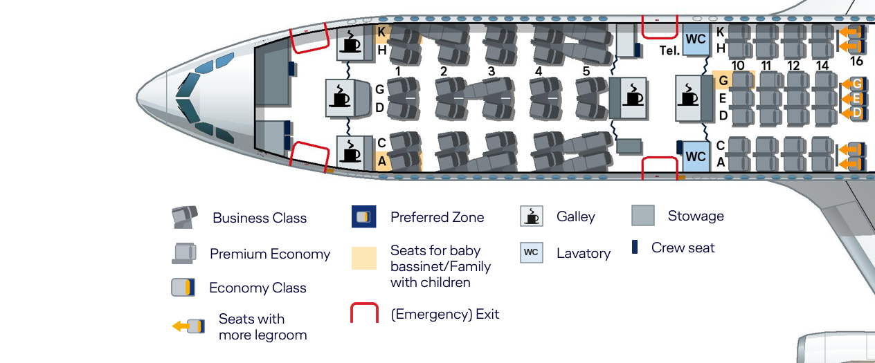 Airbus A340 Seating Chart