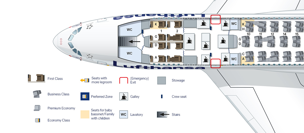 Lufthansa Airbus Industrie A380 800 Seating Chart