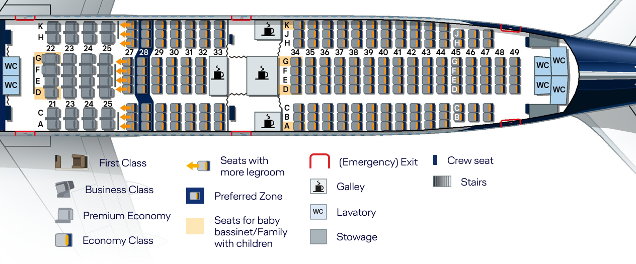 Lufthansa 74h Seating Chart