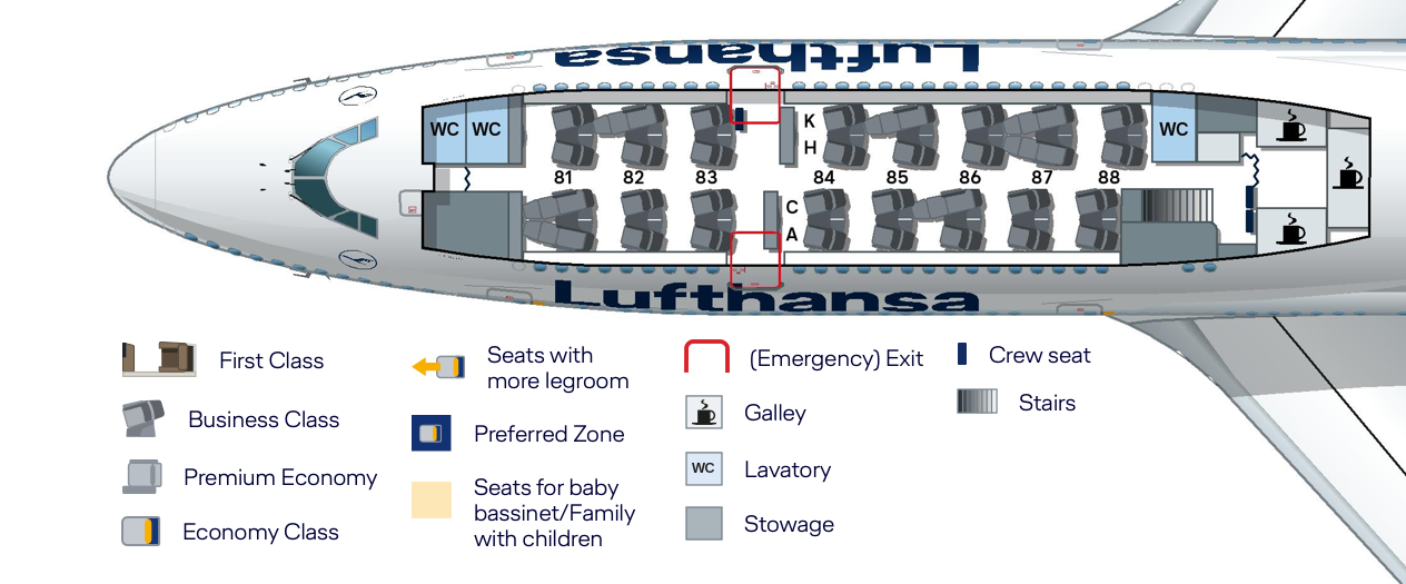 Lufthansa Airlines 747 Seating Chart