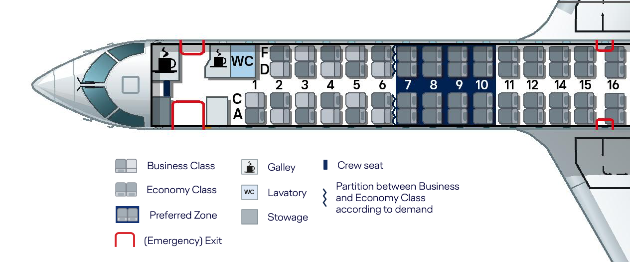 Crj900 Aircraft Seating Chart