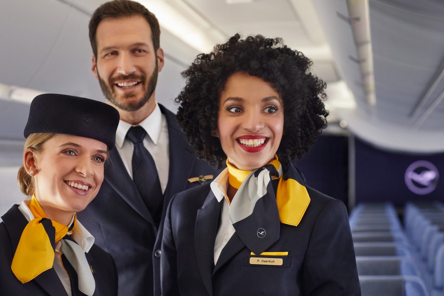 Lufthansa Cabin Crew in A350