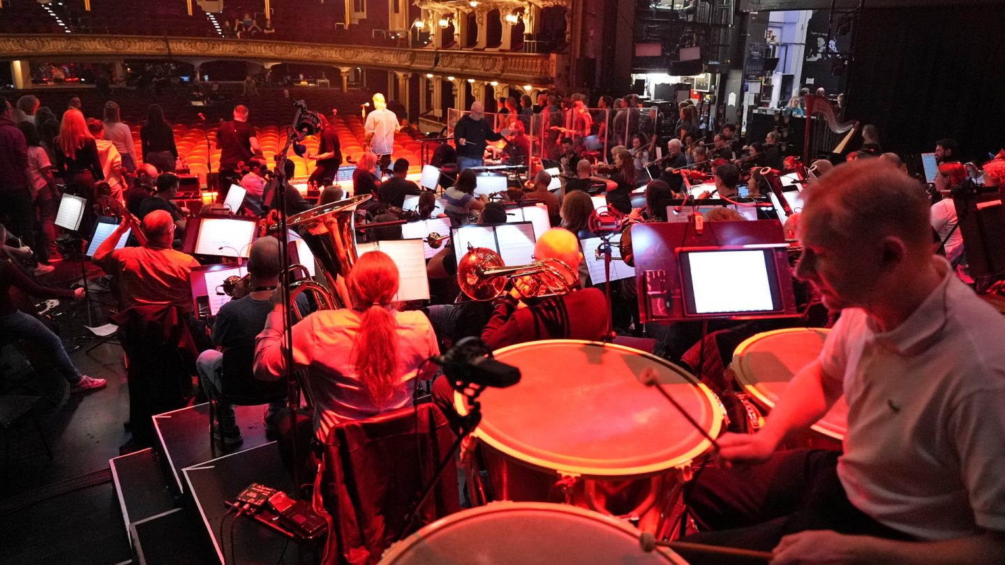 Orchestra rehearsal at the Hamburg Schauspielhaus