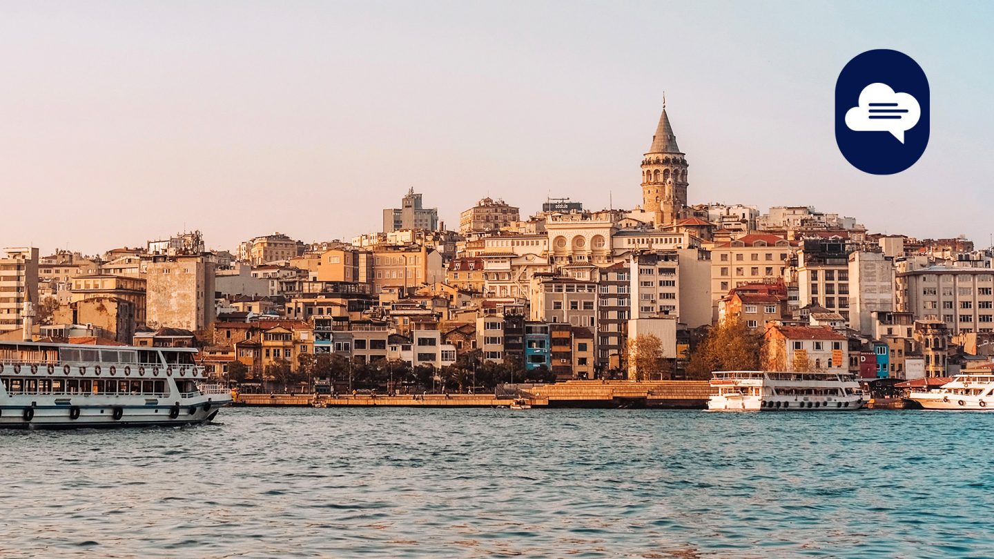 Team Stories: View of Istanbul's Beyoğlu district from the water