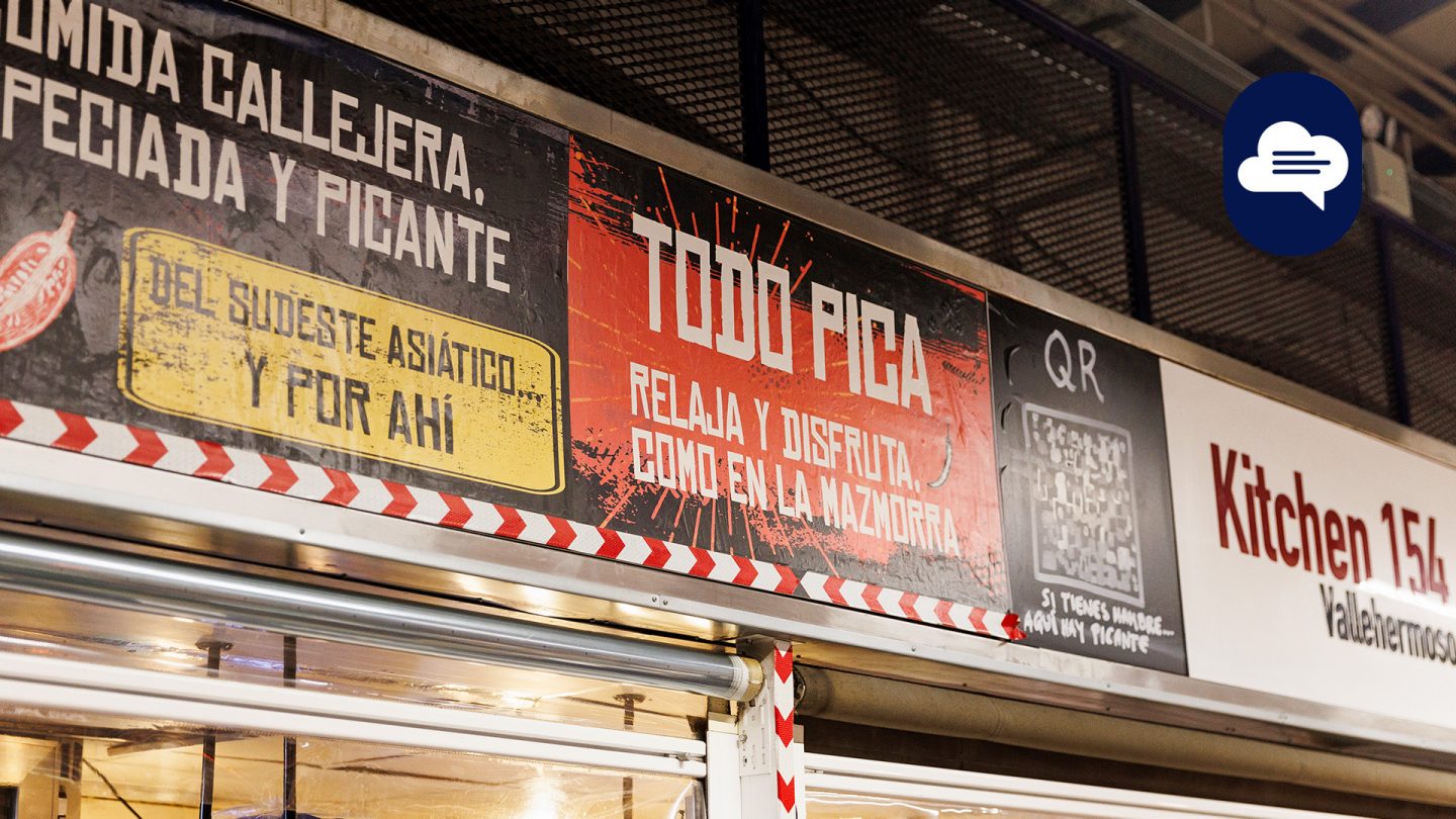 Team Stories: Beschilderung von Kitchen 154, einem Barbecue-Restaurant in Madrid