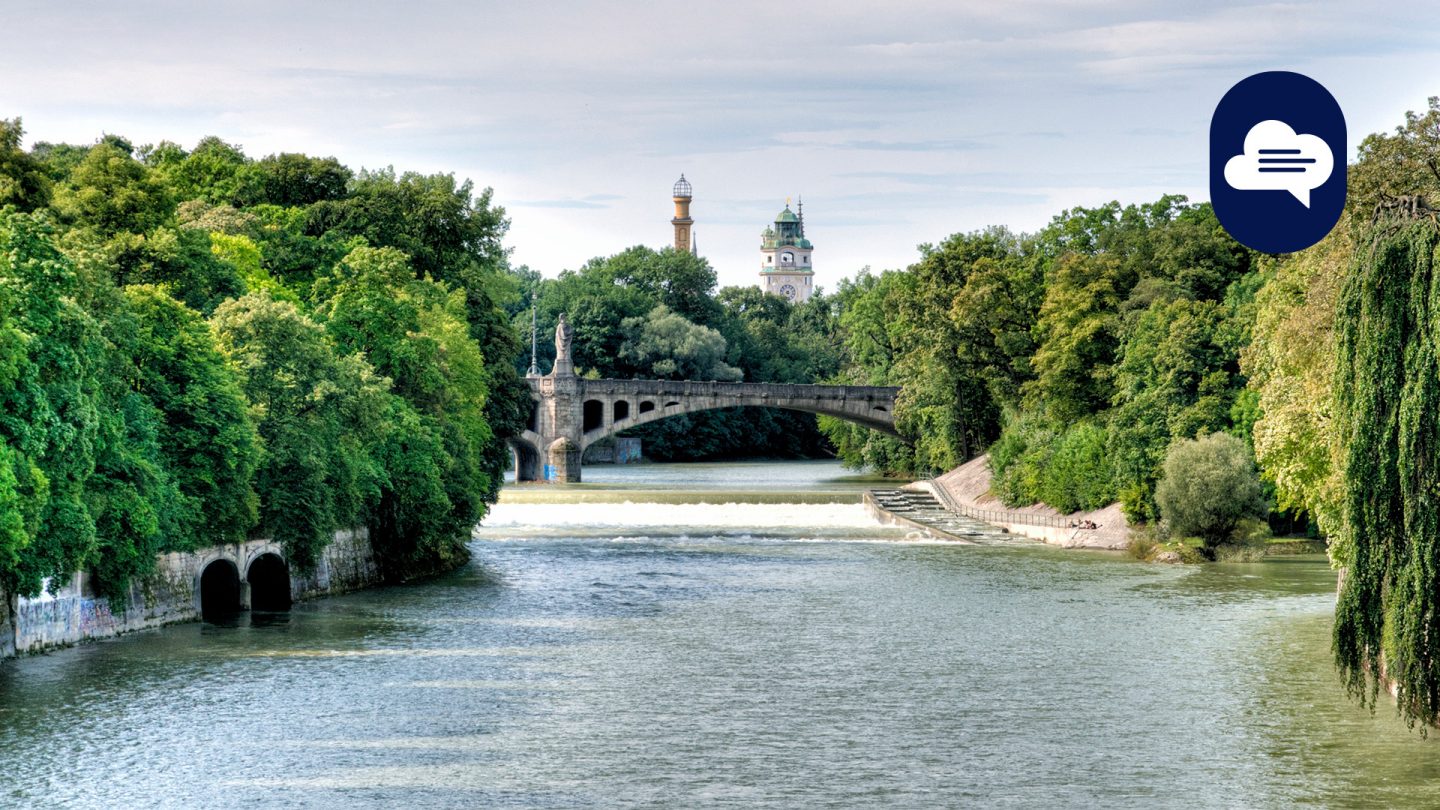 Team Stories: View along the Isar in Munich
