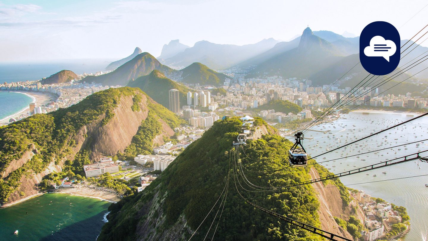 Team Stories: Aerial view of the mountains around Rio de Janeiro